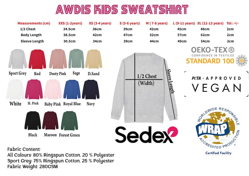 AWDIS KIDS SWAFFETSHIELDS