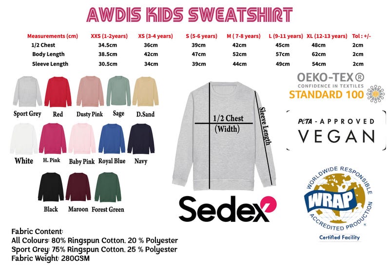 AWDIS KIDS SWAFFETSHIELDS