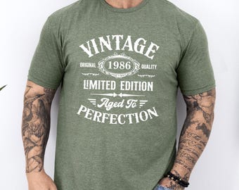 T-shirt vintage, T-shirt d'anniversaire personnalisé, T-shirt en édition limitée, T-shirt anniversaire 1966, T-shirt pour fête d'anniversaire, T-shirt pour 40e anniversaire, T-shirt anniversaire homme