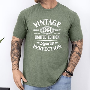 Vintage Tshirt, Custom Birthday Shirt, Limited Edition Tee, 1966 Birthday Shirt, Birthday Party Shirt, 40th Birthday Shirt, Mens Birthday image 2
