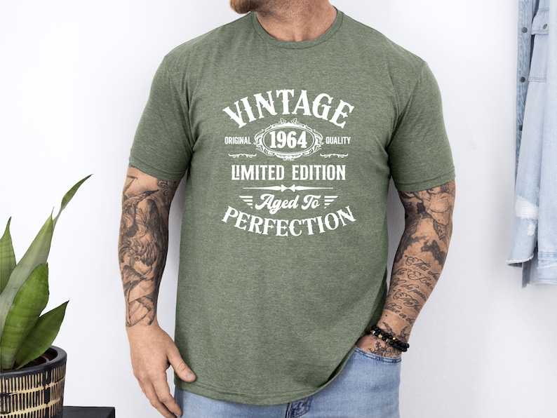 Vintage Tshirt, Custom Birthday Shirt, Limited Edition Tee, 1966 Birthday Shirt, Birthday Party Shirt, 40th Birthday Shirt, Mens Birthday image 2