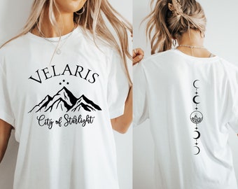 Tshirt Velaris, City Of Starlight, chemise Acotar, produit livresque, chemise tatouage Feyre, chemise mystique, t-shirt livresque, cadeau livresque, chemise de lecture