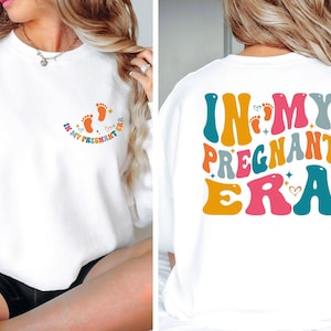Sudadera de embarazo, regalo para mamá primeriza, suéter para embarazadas, regalo para futura mamá, regalo de embarazo, revelación de embarazo, anuncio de bebé, regalo de maternidad imagen 1