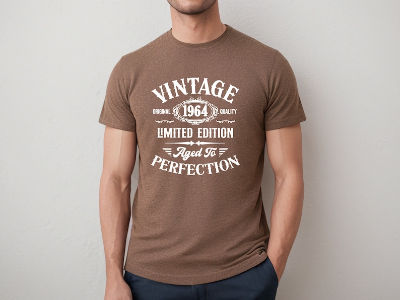 Vintage Tshirt, Custom Birthday Shirt, Limited Edition Tee, 1966 Birthday Shirt, Birthday Party Shirt, 40th Birthday Shirt, Mens Birthday image 5