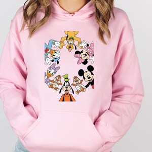 Disney Friends Hoodie, Disney Mouse Friends, Vintage Movie Hoodie, Disney World Hoodie, Cute Minnie Hoodie, Funny Cartoon Jumper image 5