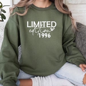 Birthday Sweatshirt, Personalised Jumper, 40th Birthday Jumper, 1986 Hoodie, 50th Birthday Gift, 1966 Sweater, Limited Edition Top, 1976 Top image 2