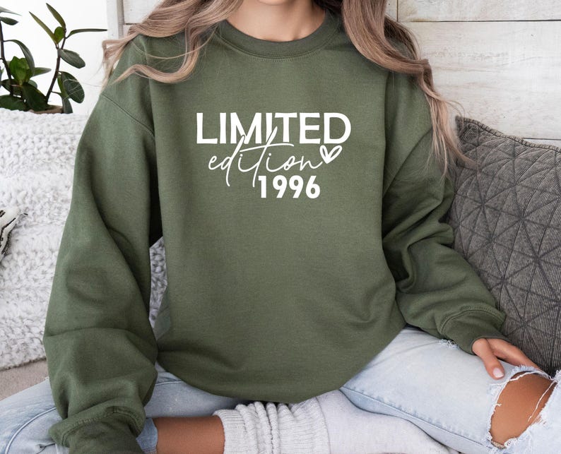 Birthday Sweatshirt, Personalised Jumper, 40th Birthday Jumper, 1986 Hoodie, 50th Birthday Gift, 1966 Sweater, Limited Edition Top, 1976 Top image 2