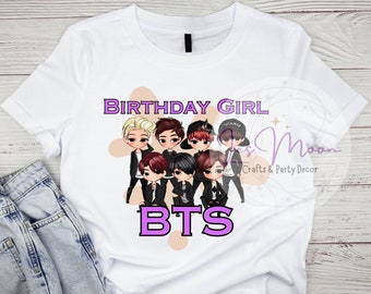 Archivos PNG de la camiseta de cumpleaños de BTS