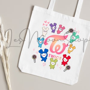 Twice 5th World Tour Tote Bag, Twice Tote Bag, Twice World Twice 5th World Tour Tote Bag, Twice Tote Bag, Twice World