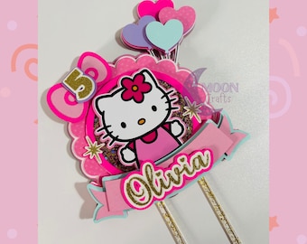 Adorno para tarta de Hello Kitty
