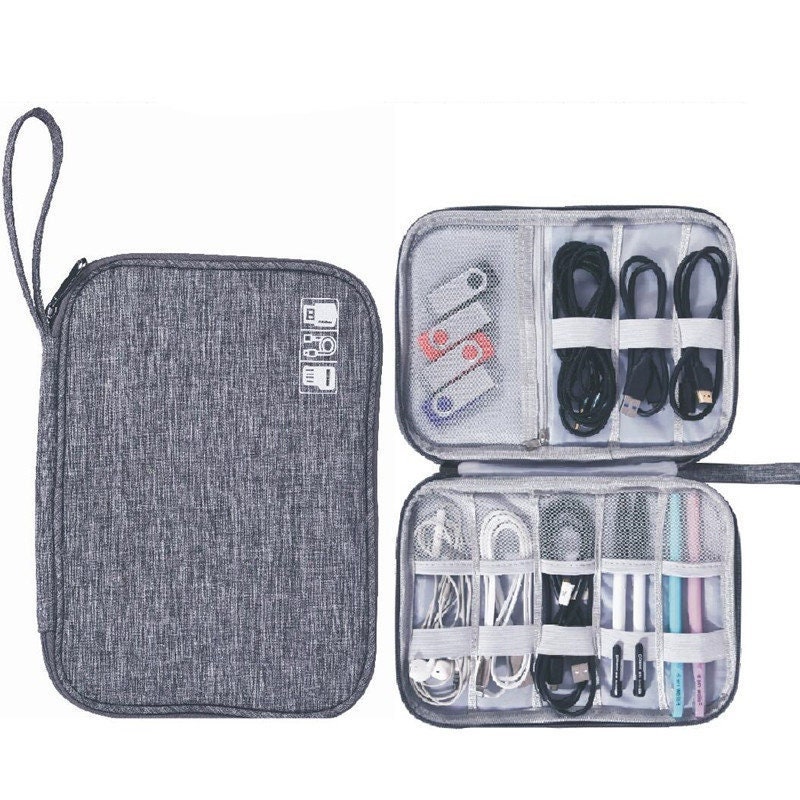 Travel Media Pouch In-flight Carry-on Organizer Holds All Your