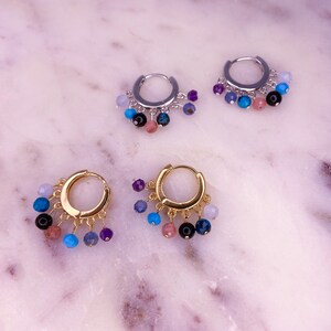 Mercury Retrograde Huggie Hoops