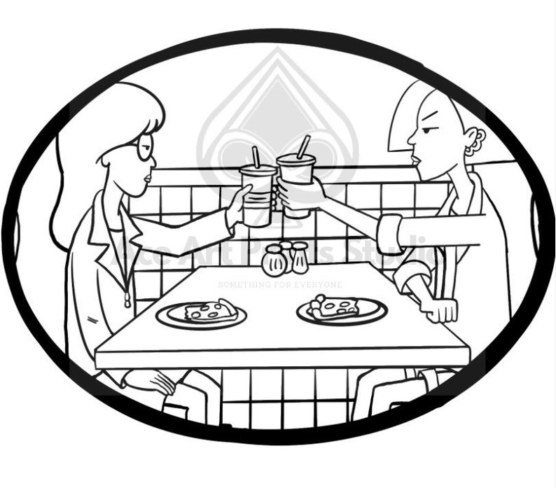 90s png 90s svg Daria dibujo para colorear Daria - Etsy España