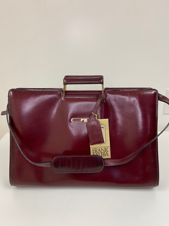 Frank Saliba leather briefcase