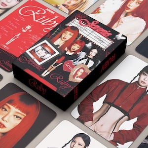 BLACKPINK JENNIE 55PCS/Pack Lomo Photocard New Album Ruby
