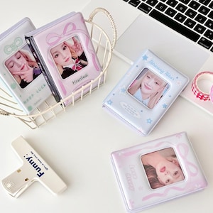 KPOP 3 Inch Photocard Album Binder | Polaroid Photo Album/Korean Style Collect Book Photocard/ Baby Bear Card Storage Book