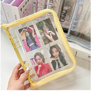 Korean Style 3,6 Inch Large Twinkle Transparent Photo Card Binders |  Collect Book Photocard | Card Storage Book K-POP