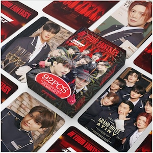 Ateez 60Pcs & 32 Stickers /Pack Fan-made Lomo Photocard  |  THE World EP.1  Movement Guerrilla  | The World EP. Fin Will ateez