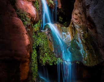 Elves Chasm Waterfall Print: Grand Canyon Landscape Photography