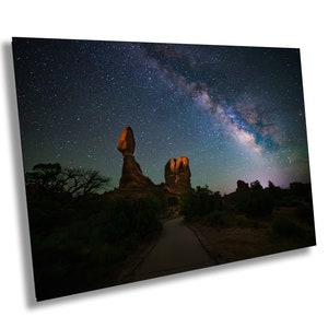 Arches National Park Milky Way Print: Starry Sky Landscape Wall Art