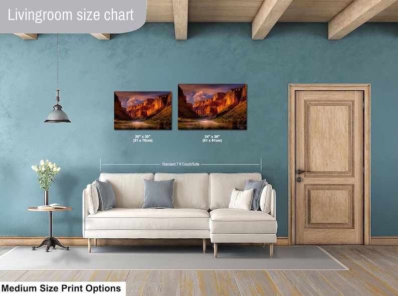 Grand Canyon Sunrise Wall Art: Colorado River Landscape Photography image 4