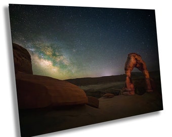 Delicate Arch Milky Way Print: Utah Landscape Photography