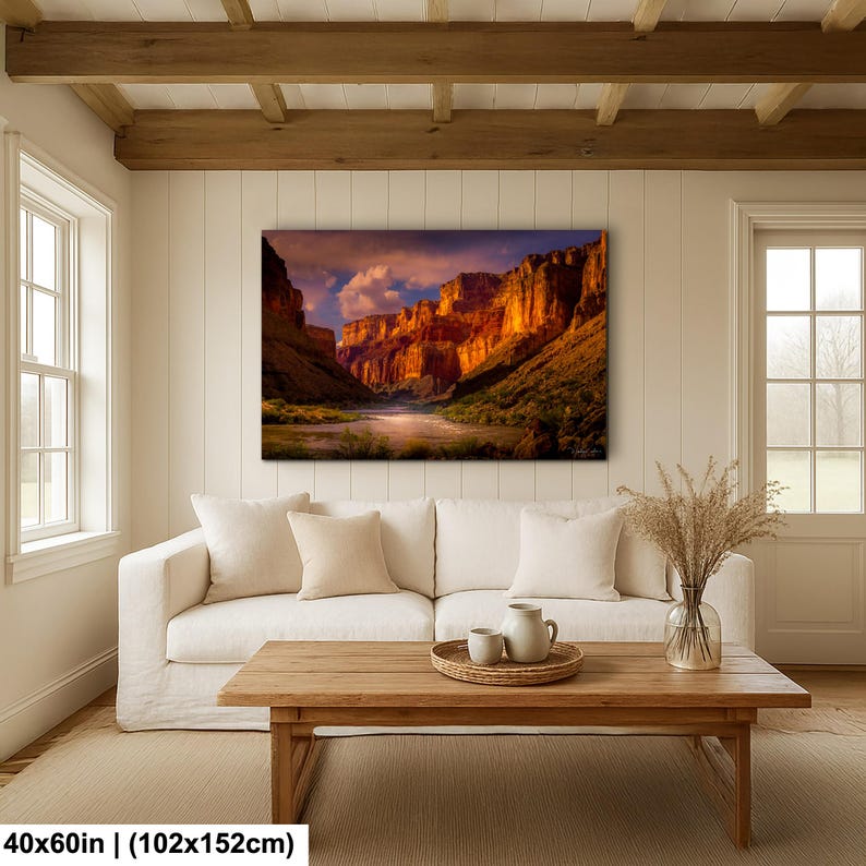 Grand Canyon Sunrise Wall Art: Colorado River Landscape Photography image 12