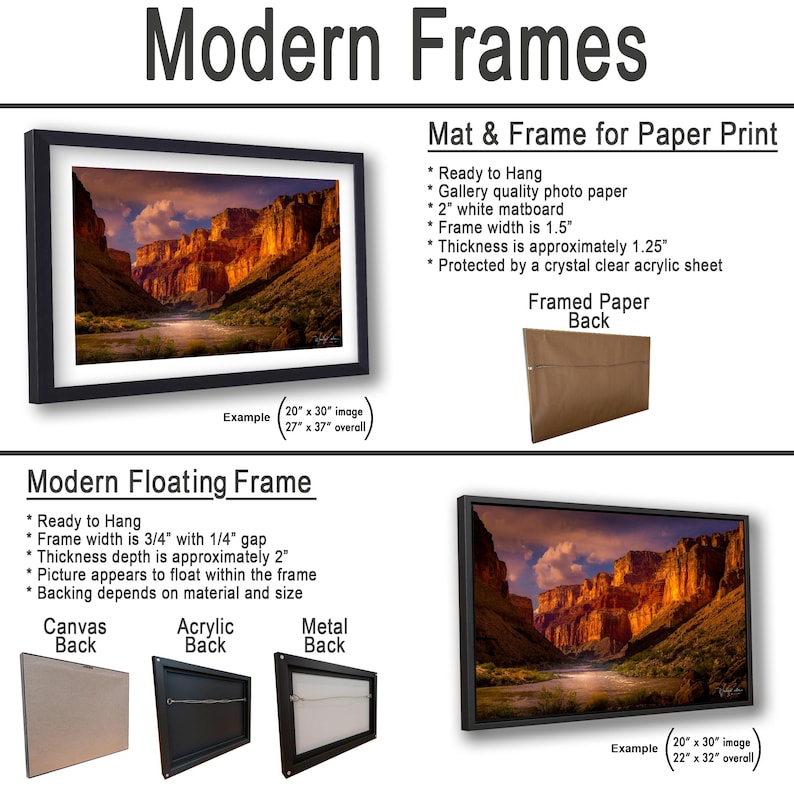 Grand Canyon Sunrise Wall Art: Colorado River Landscape Photography image 7