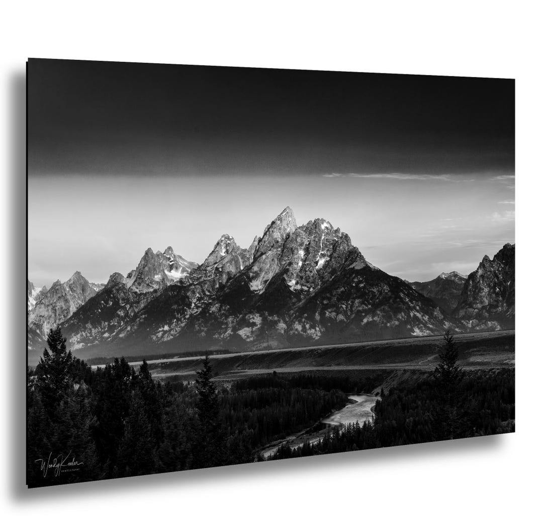 Snake River Overlook Print: Grand Teton Black and White Photography - Etsy