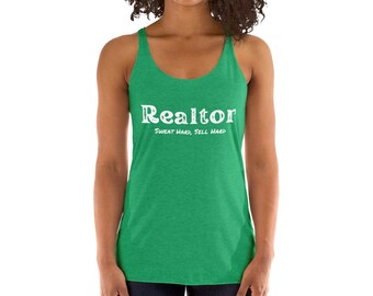 Realtor Work Out Women's Racerback Tank
