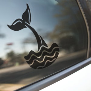 Whale Tail Decal - Sticker for Cars, Laptop, Vehicle, Custom.
