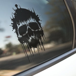 Dripping Skull Decal