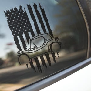 American Flag Buggy Decal - Sticker for Cars, Laptop, Vehicle, Custom.