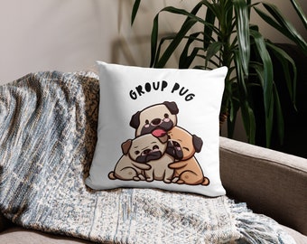 Almohada de grupo Pug