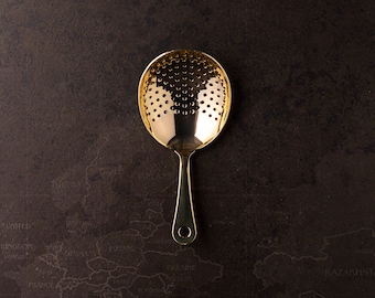 Julep Strainer, Premium Cocktail Strainer, High-Quality Julep Cocktail Strainer, Cocktail Strainer, Drink Strainer, Bartender Strainer