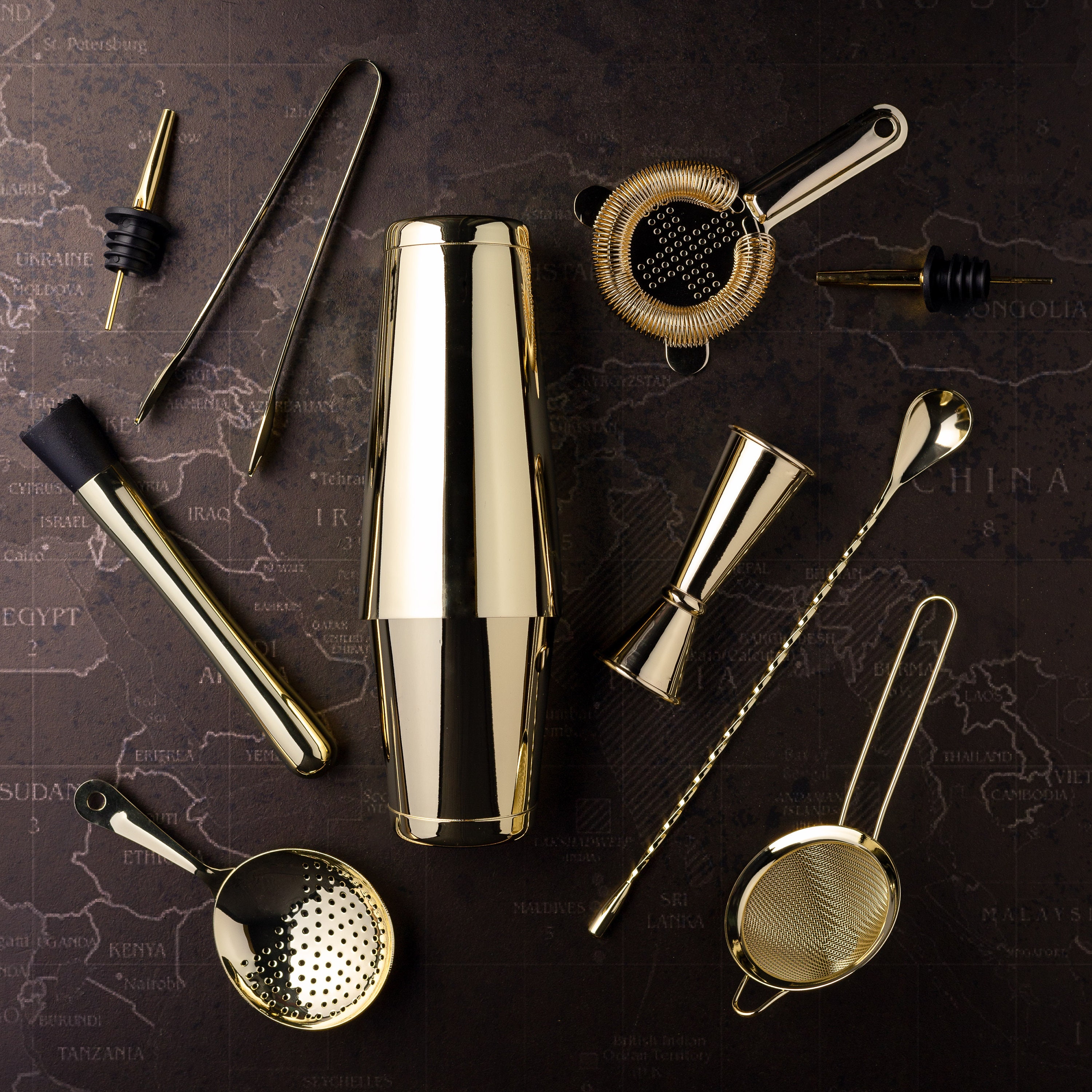 DEBS Boston Cocktail Shaker Set, Premium Cocktail Shaker Set, Cocktail Kit, Bar Set, Bar Shaker