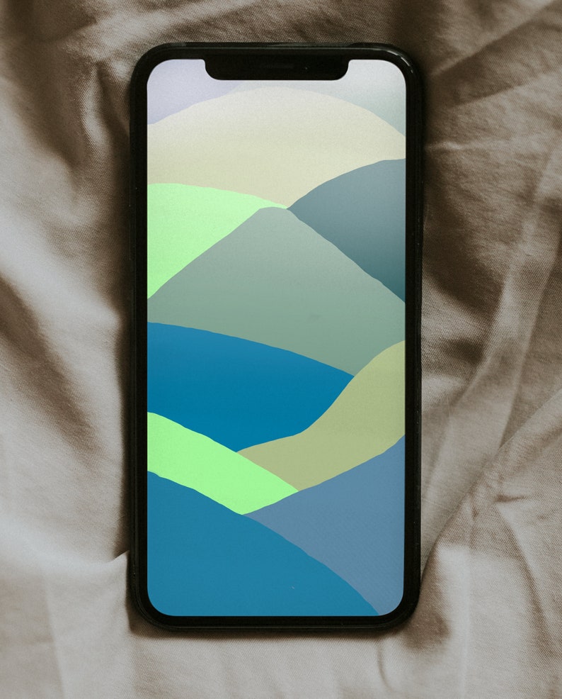Colourful Mountain - Phone Backdrop - Etsy
