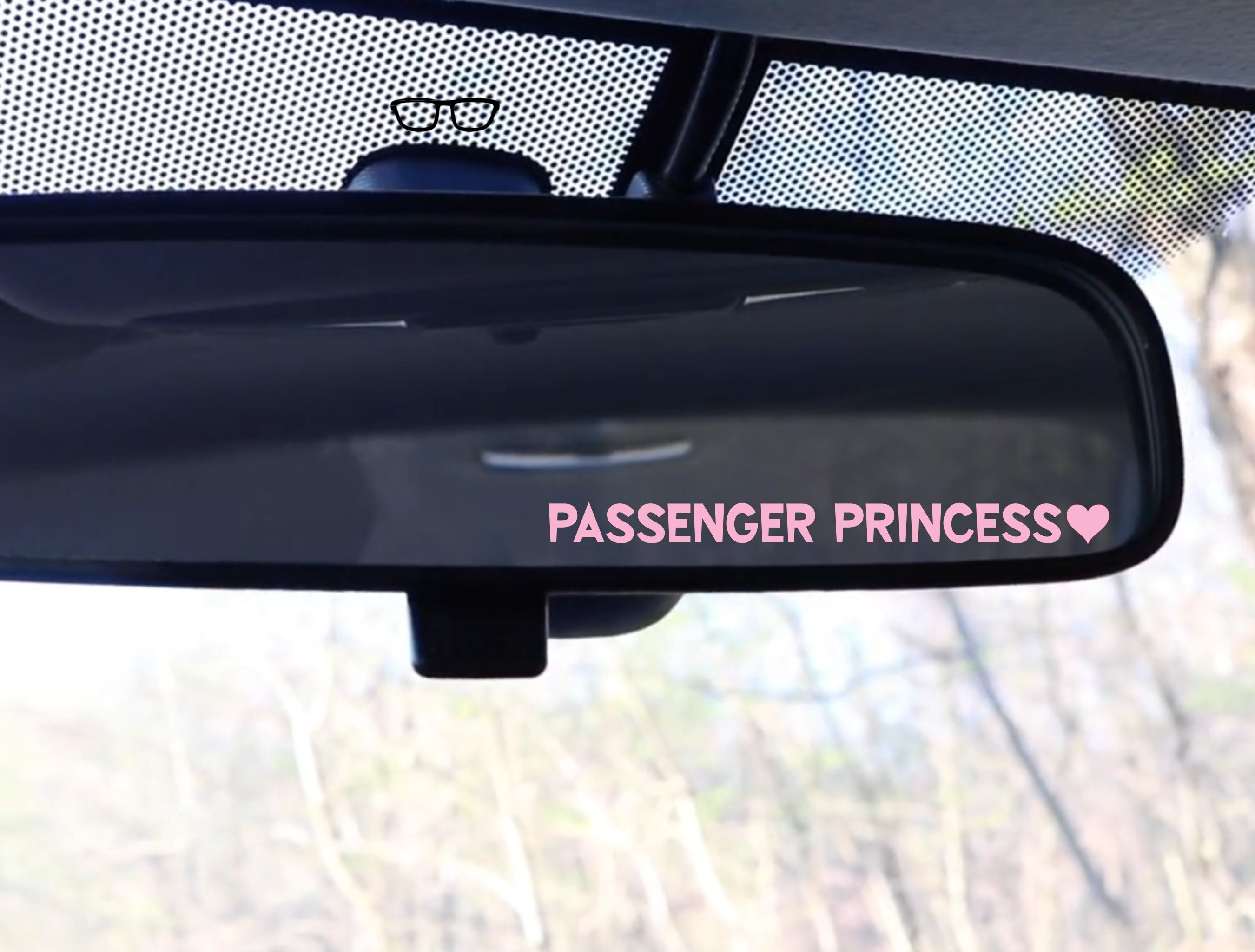 Buy Passenger Princess, Car Mirror Decal, Car Visor Sticker