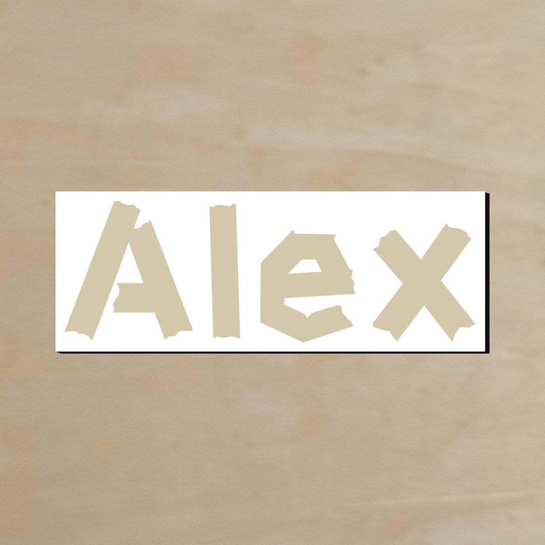 Personalized Name Vinyl Decal - Tape Font: Custom Lettering for Tumbler ...