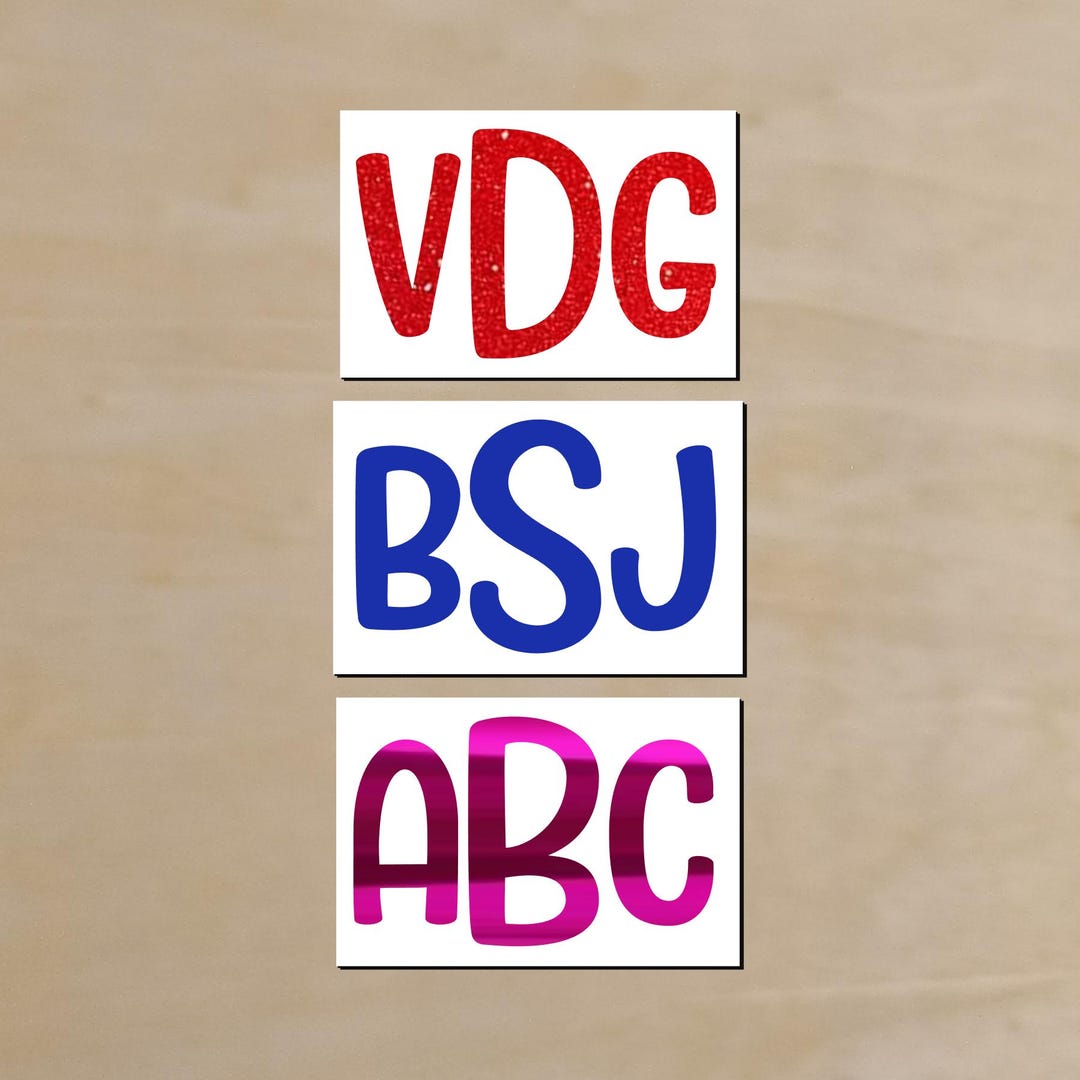 Personalized Comic Monogram Vinyl Decal: Customize With Your Initials ...