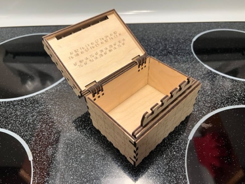 Andy's 42 Move Puzzle Box, Lasercut File, 3D Puzzle, Vector, Laser Cut