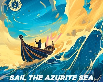 Naviguez sur l'azurite Sea Foil Lorcana Proxy