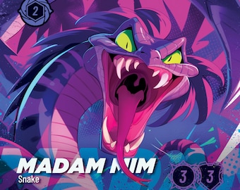 Madam Mim Snake Foil Lorcana Proxy