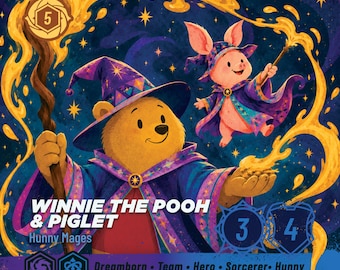 Winnie l'Ourson et Porcinet Miel Mages Foil Lorcana Proxy