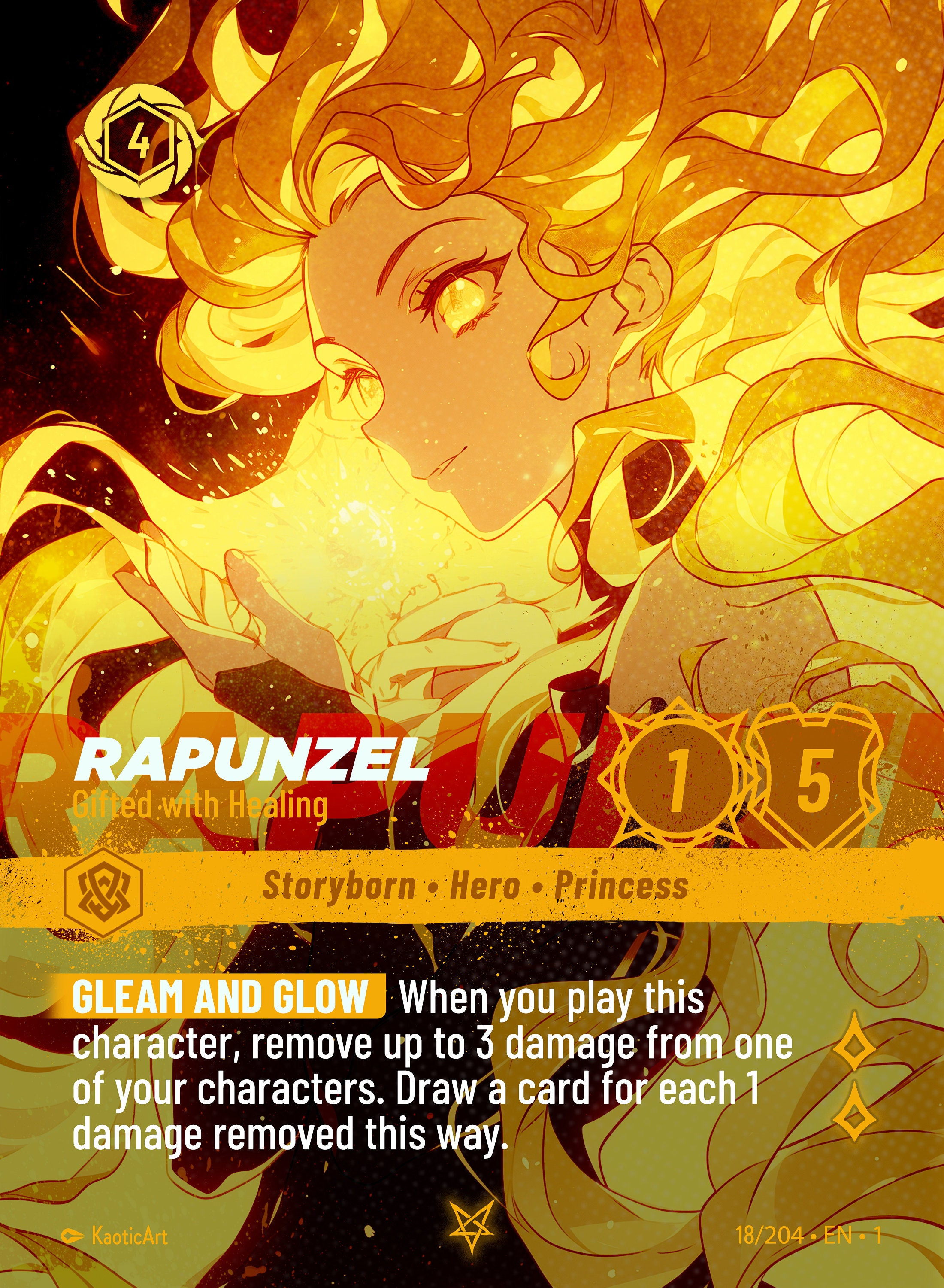Rapunzel Gifted With Healing Lorcana Proxy - Etsy