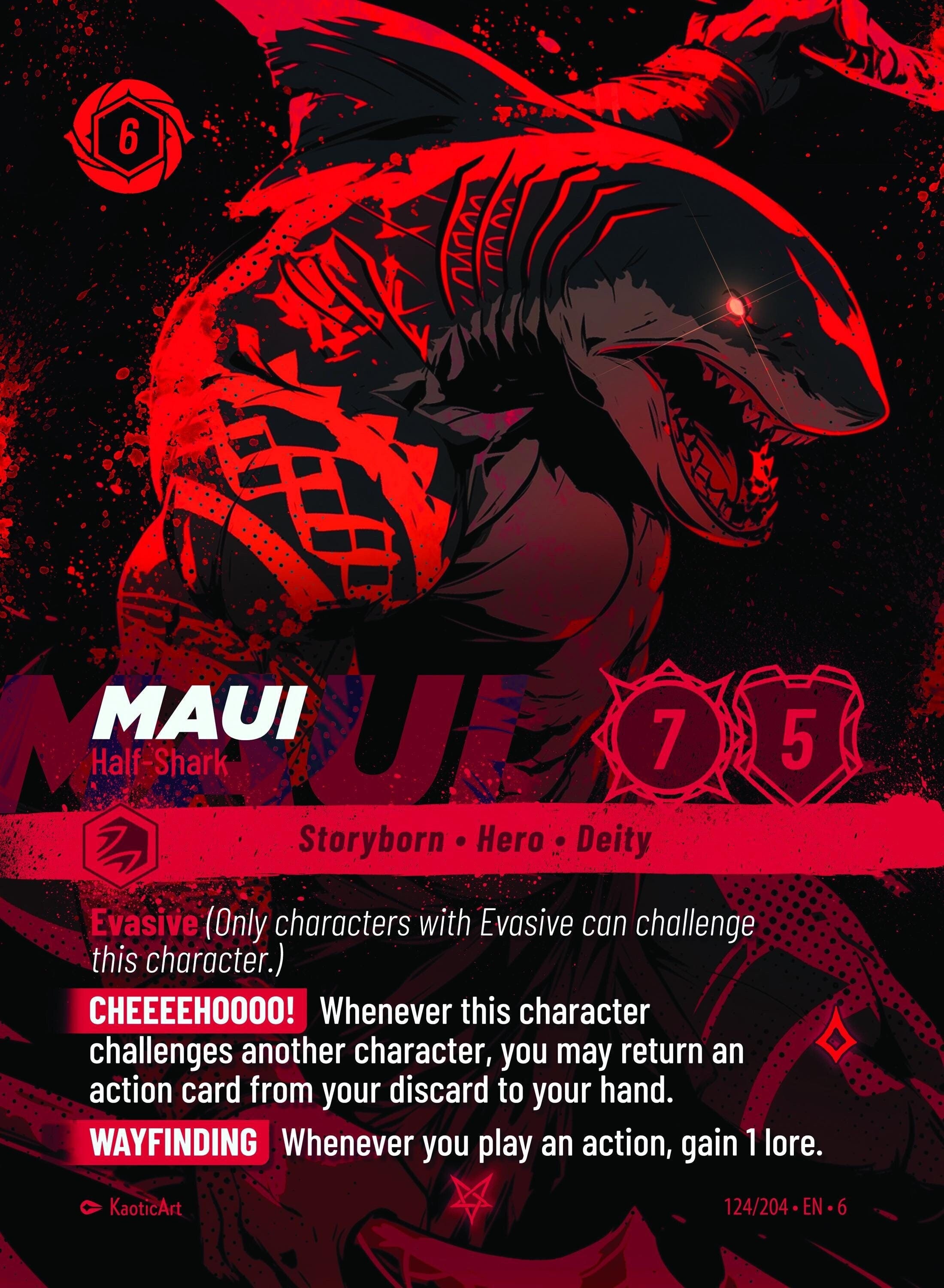 Maui Half-Shark Foil Lorcana Proxy - Etsy 日本