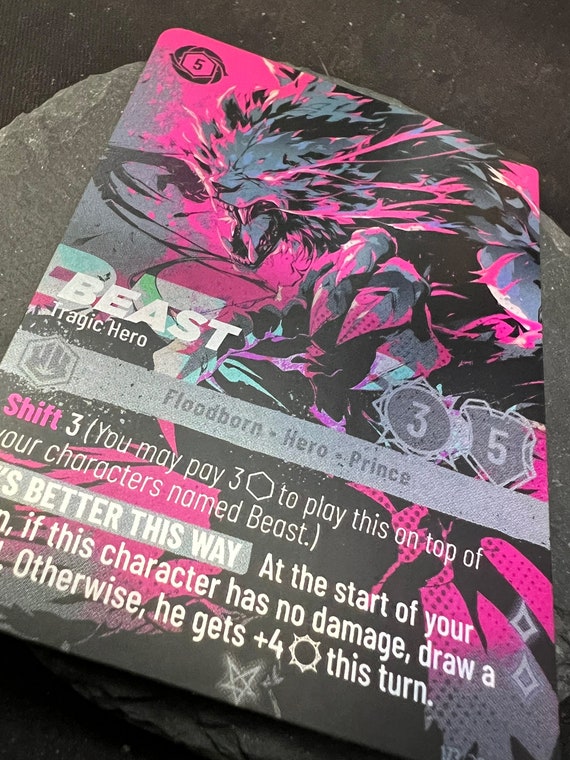Beast Tragic Hero Lorcana Proxy - Etsy