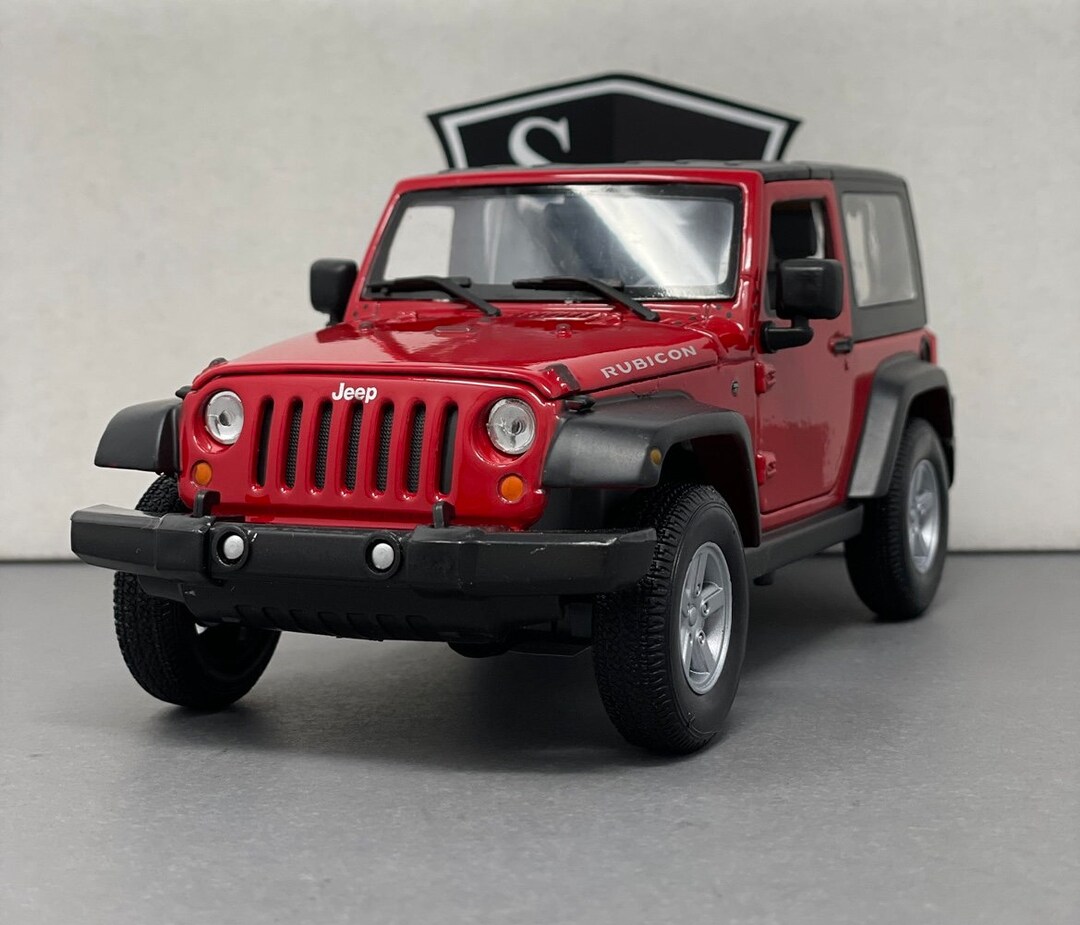 Jeep Wrangler Rubicon Modèle 1/24 Par Welly - Miniature Neuve Boîte Collector