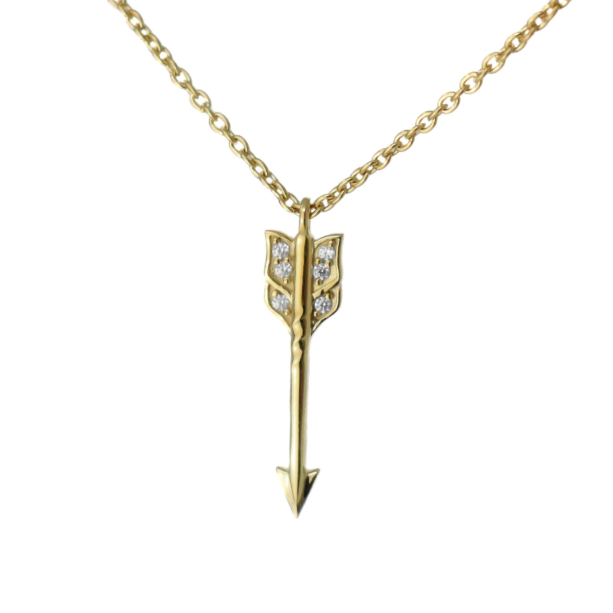 Dainty Gold Arrow Necklace - Trendy Jewelry - Ecofriendly Jewelry - Etsy