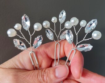 Antique Enamel Floral Silver Hair Pins: Late Qing Dynasty  display picture 1